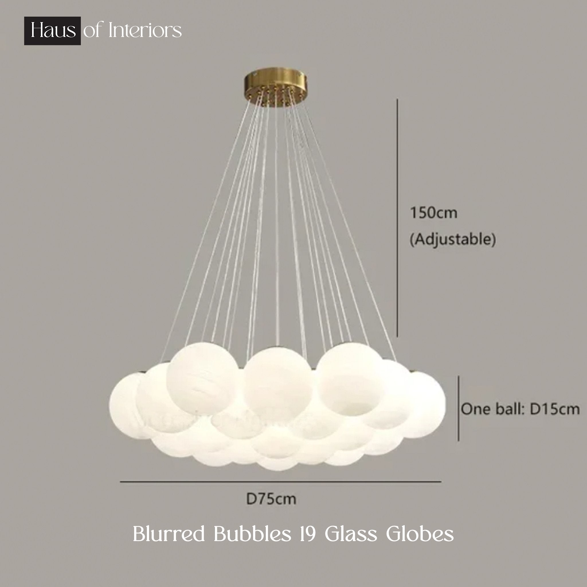 Blurred Bubbles • 13 Heads - Warehouse Sale - Haus of Interiors