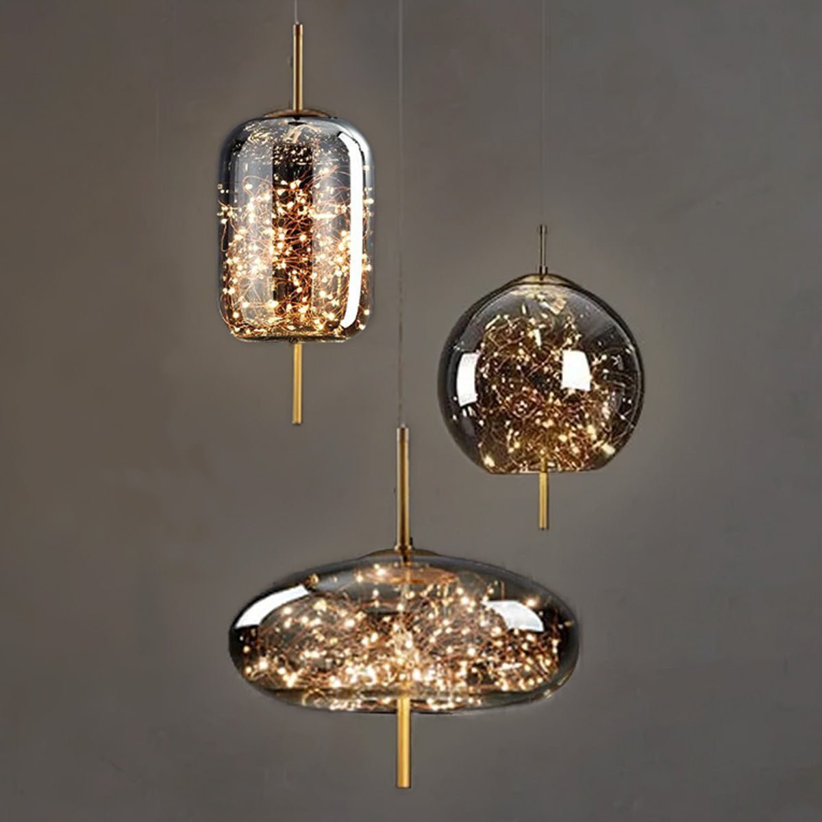 Cosmos • Oval • Amber - Warehouse Sale - Ceiling Lights - Haus of Interiors