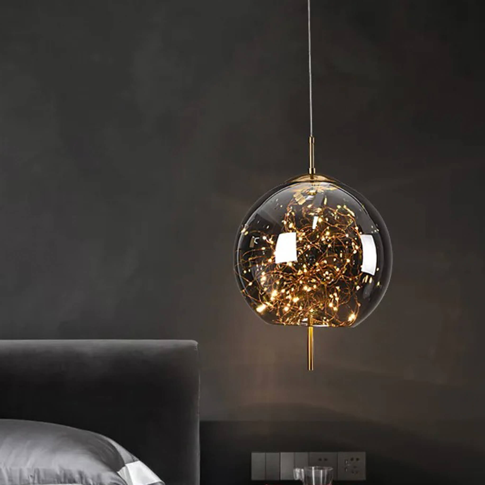 Cosmos • Round • Smoke Gray - Warehouse Sale - Ceiling Lights - Haus of Interiors