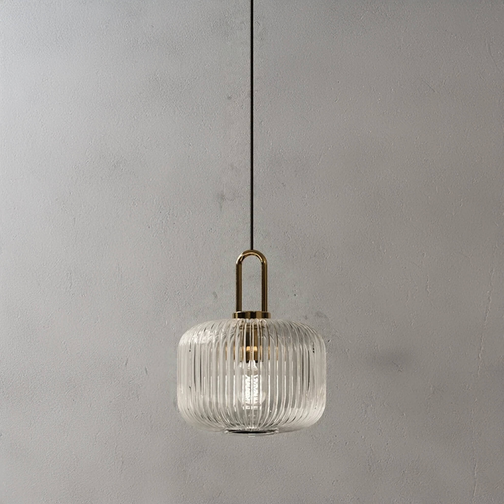 Italian Glass Ceiling Pendants • Clear • 2 - Pack - Ceiling Light - Haus of Interiors