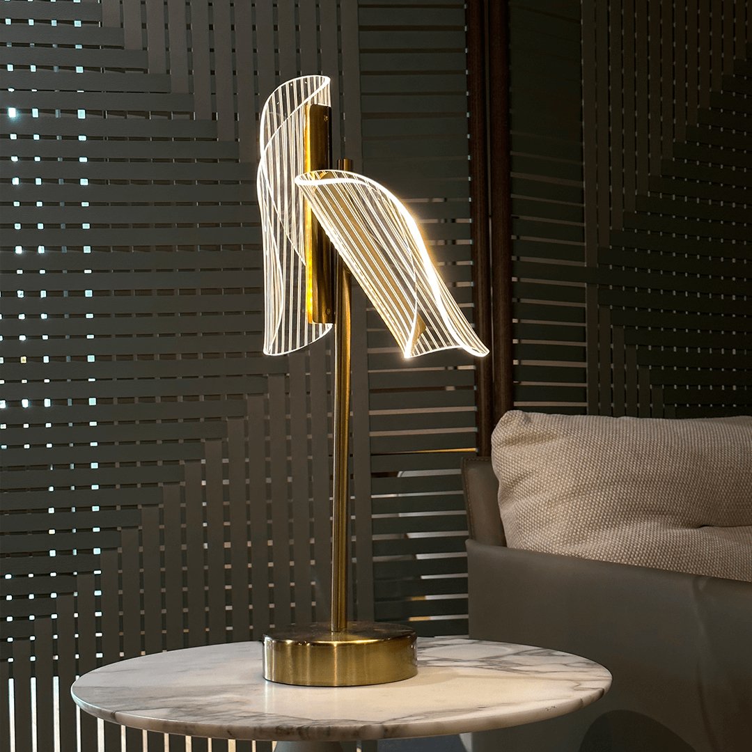 Nordic Flame Table Lamp - Haus of Interiors